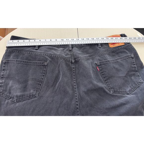 Levi’s 550 Black Relaxed Fit Denim Jeans Men’s 50x29 Tapered Leg - Picture 4 of 8